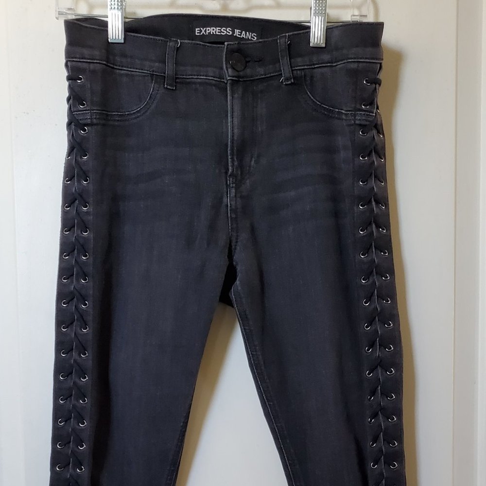 Express High Rise Denim leggings